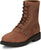 Justin Mens Livestock Aged Brown Leather Work Boots 9.5 EE