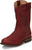 Justin Womens Holland Red Leather Cowboy Boots
