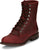 Justin Mens McKean 7in Lace-Up Roper Red Leather Work Boots