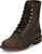 Justin Mens McKean 7in Lace-Up Roper Brown Leather Work Boots