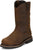 Justin Mens Pulley 11in WP CT MetGuard Whiskey Leather Work Boots