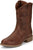 Justin Mens Kilgore Stampede Roper Hickory Leather Cowboy Boots