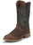 Justin Mens Rendon Barnwood Brown Cowhide Cowboy Boots