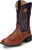Justin Mens Roswell 11in Brandy Leather Cowboy Boots
