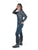 Cowgirl Tuff Womens Flannel Tuck-In Dark Wash Cotton Blend Bib Overall