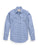 Ely and Walker Womens Granddaddy Gingham Snap Blue Poly/Cotton L/S Shirt