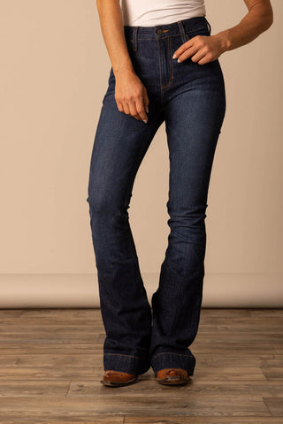 Kimes Ranch Womens Jennifer Blue Cotton Blend Jeans