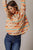 Kimes Ranch Womens Judith Orange Cotton Blend L/S Tunic