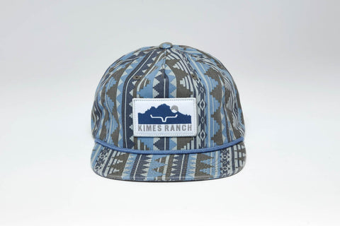 Kimes Ranch Unisex Kick Back Blue Cotton Twill Trucker Cap
