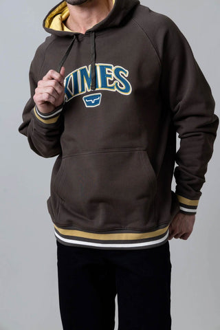 Kimes Ranch Mens Kubo Dark Brown 100% Cotton Hoodie