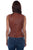 Scully Womens Traditional Pick Stitch Tan Leather Leather Vest