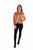 Scully Womens Button Jean Mandarin Leather Leather Jacket
