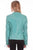 Scully Womens Blue River Leather Laced Sleeve Jacket