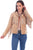 Scully Womens Cowgirl Fringe Old Rust Leather Leather Jacket