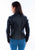 Scully Womens Ribbed Motorcycle Black Lamb Leather Leather Jacket