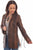 Scully Womens Stylish Blazer Vintage Brown Leather Leather Jacket