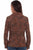 Scully Womens Marbled Soft Brown Leather Leather Jacket