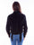 Scully Womens Whip Stitch Fringe Black Leather Leather Jacket