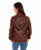 Scully Womens Western Snap Front Brown Leather Leather Jacket