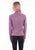 Scully Womens Zip Cafe Racer Lavender Leather Leather Jacket M
