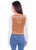 Scully Womens White Embroidery Vin Rust Leather Leather Vest M