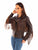 Scully Womens Western Fringe Chocolate Leather Leather Jacket