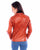 Scully Womens Cafe Racer Zip Rust Leather Leather Jacket