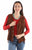 Scully Womens Snap Front Fringe Cafe Brown Leather Leather Vest M