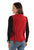Scully Womens Snap Front Fringe Red Suede Leather Leather Vest