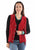 Scully Womens Snap Front Fringe Red Suede Leather Leather Vest