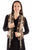 Scully Womens Stars Fringe Yoke Brown Leather Leather Vest