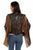 Scully Womens Bold Fringe Vintage Black Leather Leather Jacket
