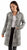 Scully Womens Sleek Knee High Grey Leather Leather Jacket