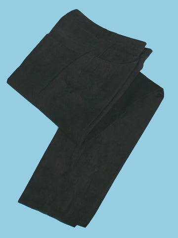 Scully Womens Jean-Style Black Leather Pants 6
