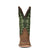 Circle G Mens L5978 Green/Cinnamon Leather Chevron Western Cowboy Boots