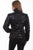 Scully Womens Black Leather Puffer Jacket S