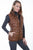 Scully Womens Cognac Soft Lamb Puffer Vest
