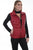 Scully Womens Red Soft Lamb Puffer Vest
