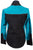 Scully Womens Two Tone Western Black/Blue Leather Leather Jacket