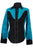 Scully Womens Two Tone Western Black/Blue Leather Leather Jacket