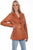 Scully Womens Cognac Lamb Leather Blazer Jacket