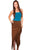 Scully Womens Cinnamon Suede Long Skirt XXL