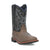 Laredo Youth Unisex Bexley Taupe/Black Faux Leather Cowboy Boots