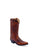 Old West Womens Fashion Wear Burnt Red Leather Cowboy Boots 7.5 B
