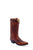 Old West Womens Fashion Wear Burnt Red Leather Cowboy Boots 5 B