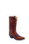 Old West Womens Fashion Wear Burnt Red Leather Cowboy Boots