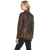 Cripple Creek Womens Grommet Trimmed Alpine Oak Leather Leather Jacket