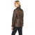 Cripple Creek Womens Front Fringe Blazer Alpine Oak Leather Leather Jacket