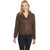 Cripple Creek Womens Studded Hand Laced Raw Edges Mustang Leather Leather Jacket