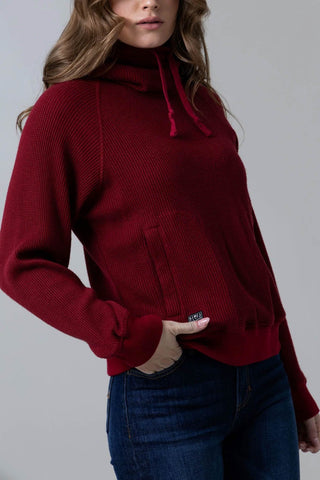 Kimes Ranch Womens Laguna Burgundy Rayon/Nylon Hoodie